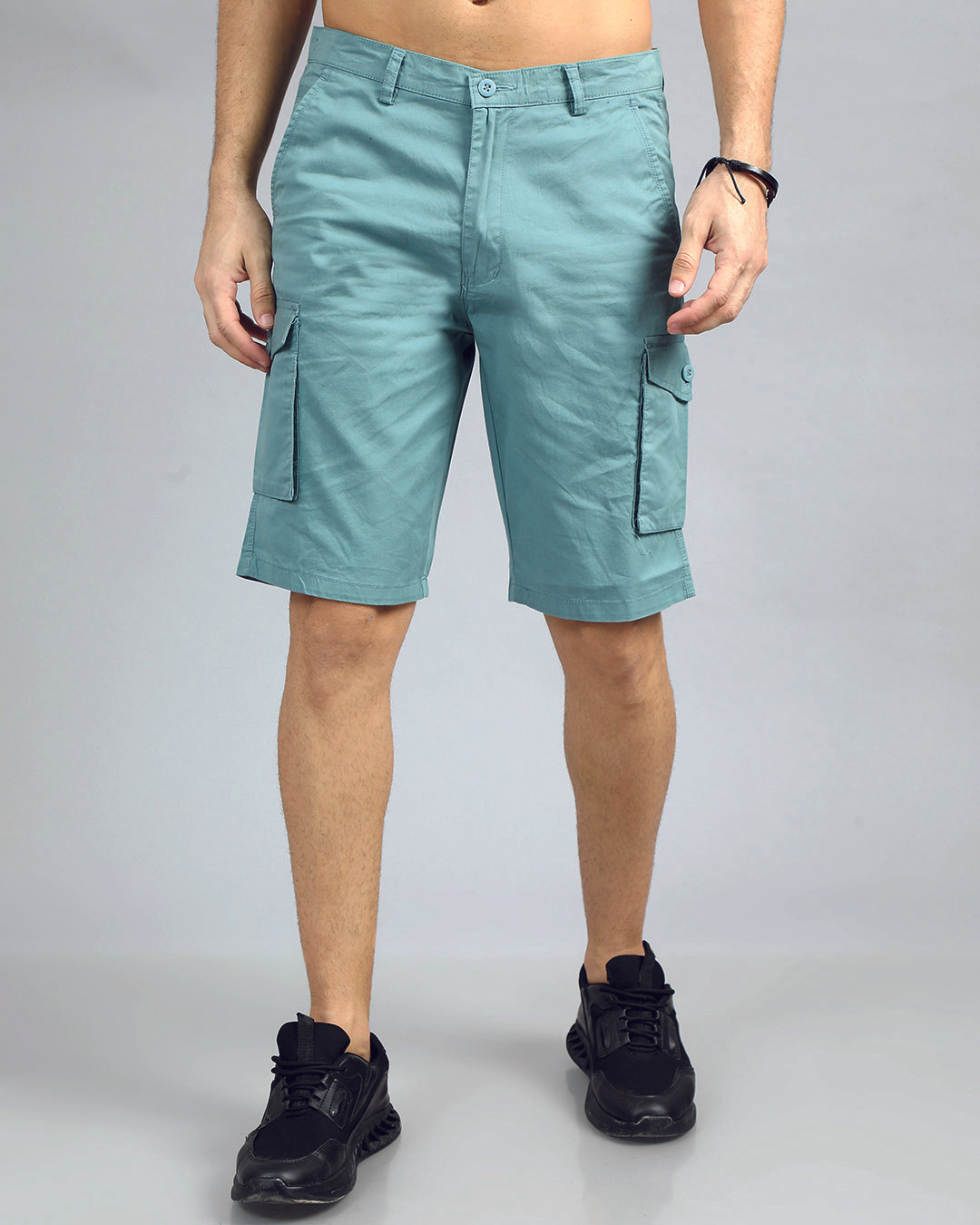 Buy Men's Tiffany Blue Cargo Shorts Online at Bewakoof