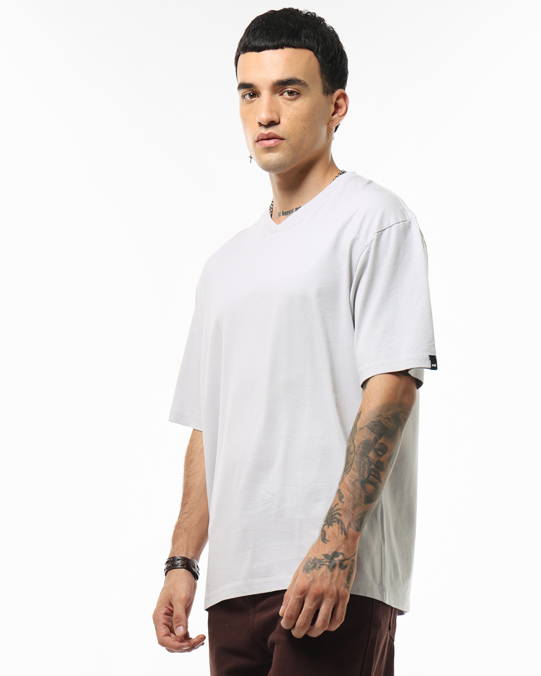 Shop Men's Vapour Blue Oversized T-shirt-Back