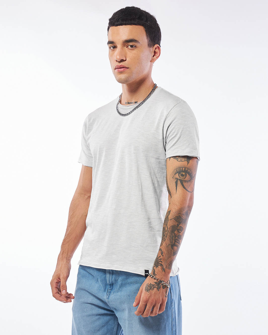 Shop Men's Vapour Blue T-shirt-Back