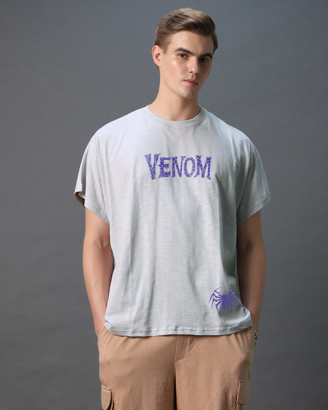 Shop Men's Vapour Blue Venomized Graphic Printed Monster Fit Vest-Back