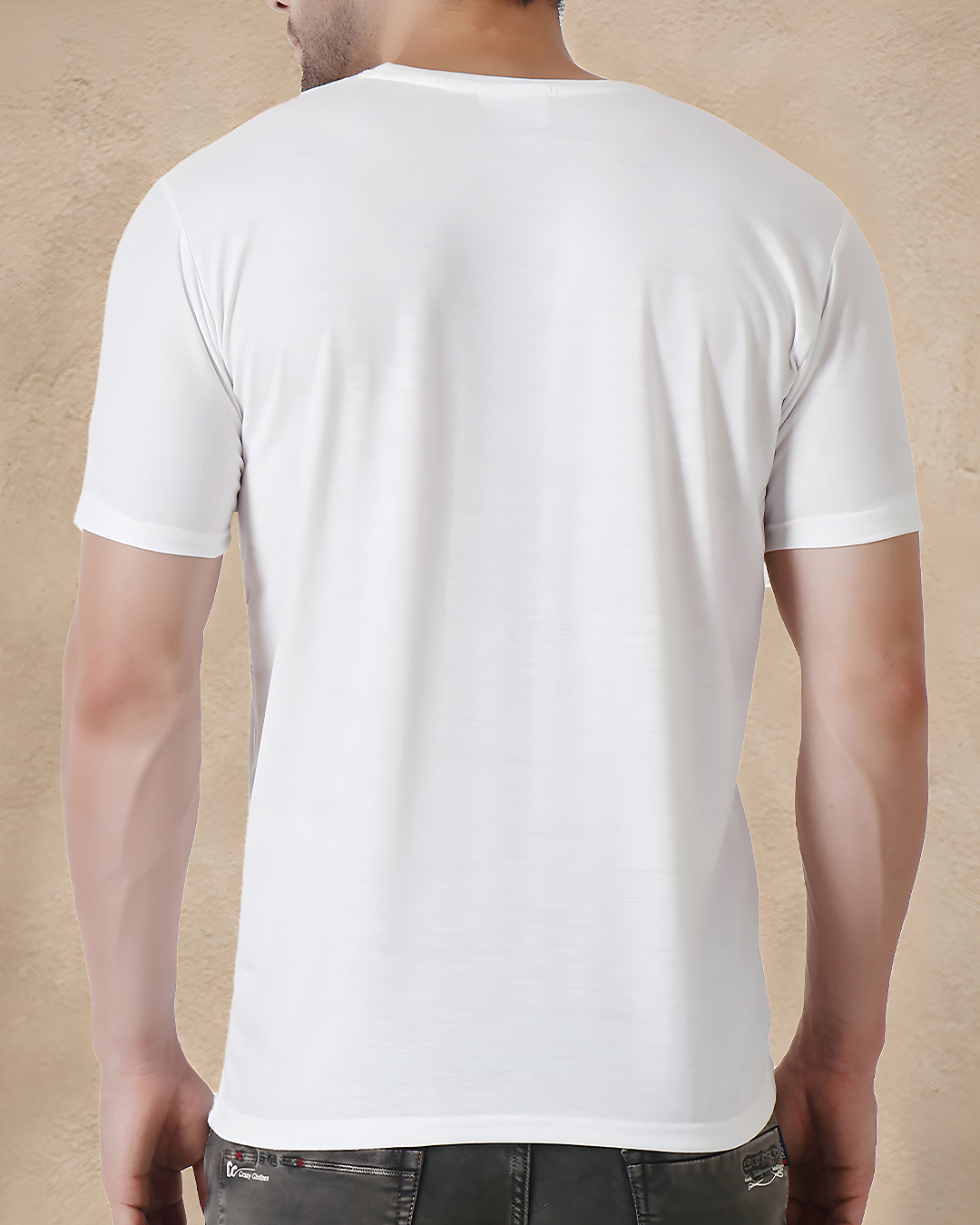 Shop Men's White Anime Believe It Graphic Printed Cotton T-shirt-Back