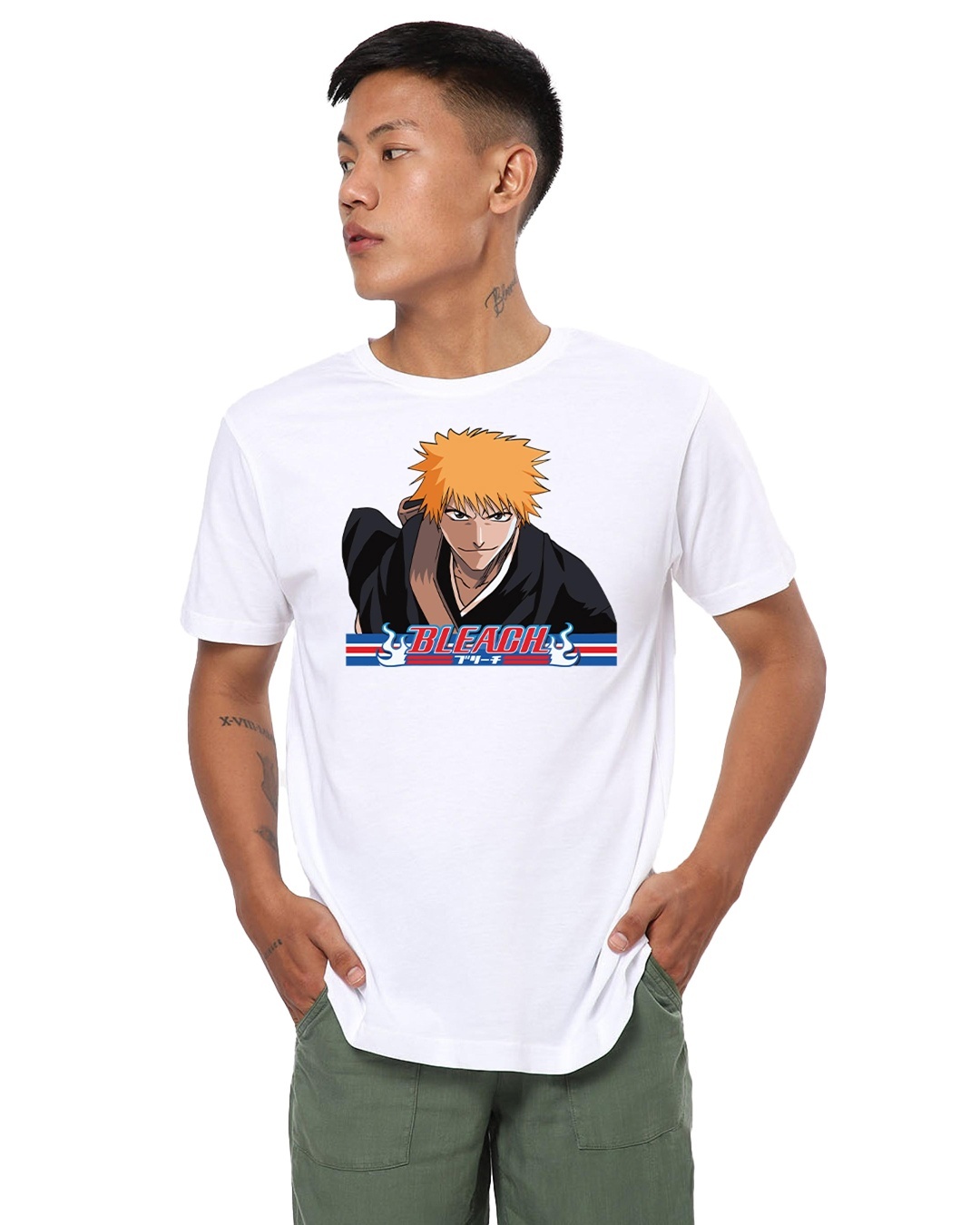 Bleach Anime TShirt Ichigo Kurosaki Shonen Jump Naruto Dragon Ball  eBay