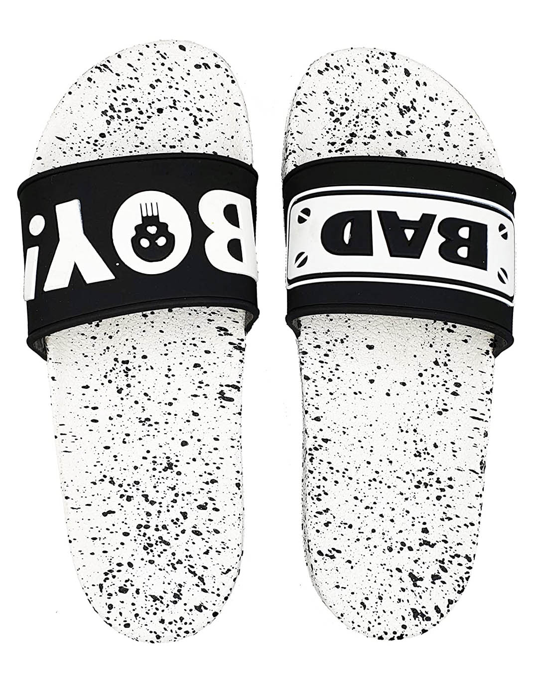 Shop Men's White Badboy Style Flip Flops & Sliders-Back