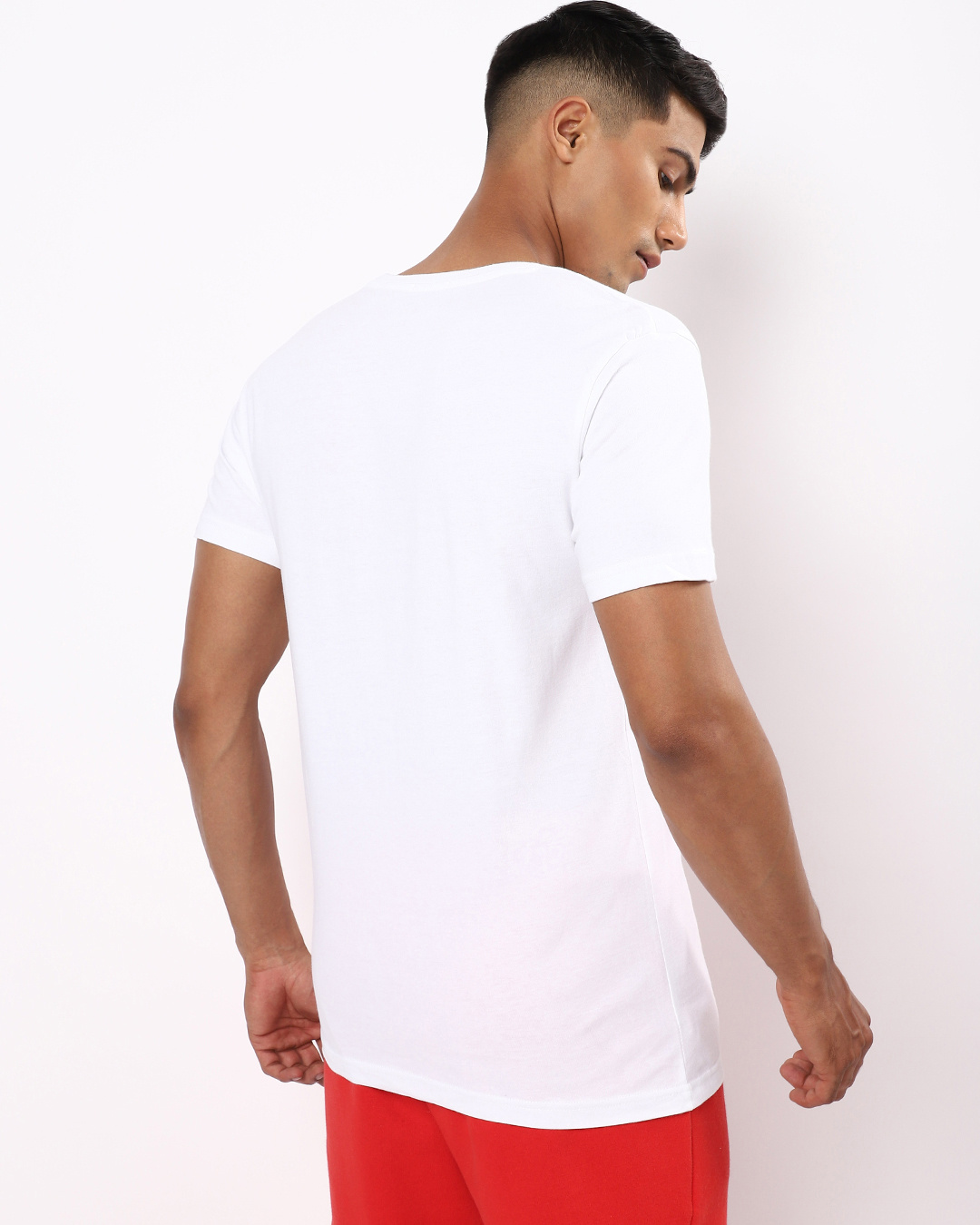 Shop Men's White Bhai Behen Ka Pyaar Graphic Printed T-shirt-Back