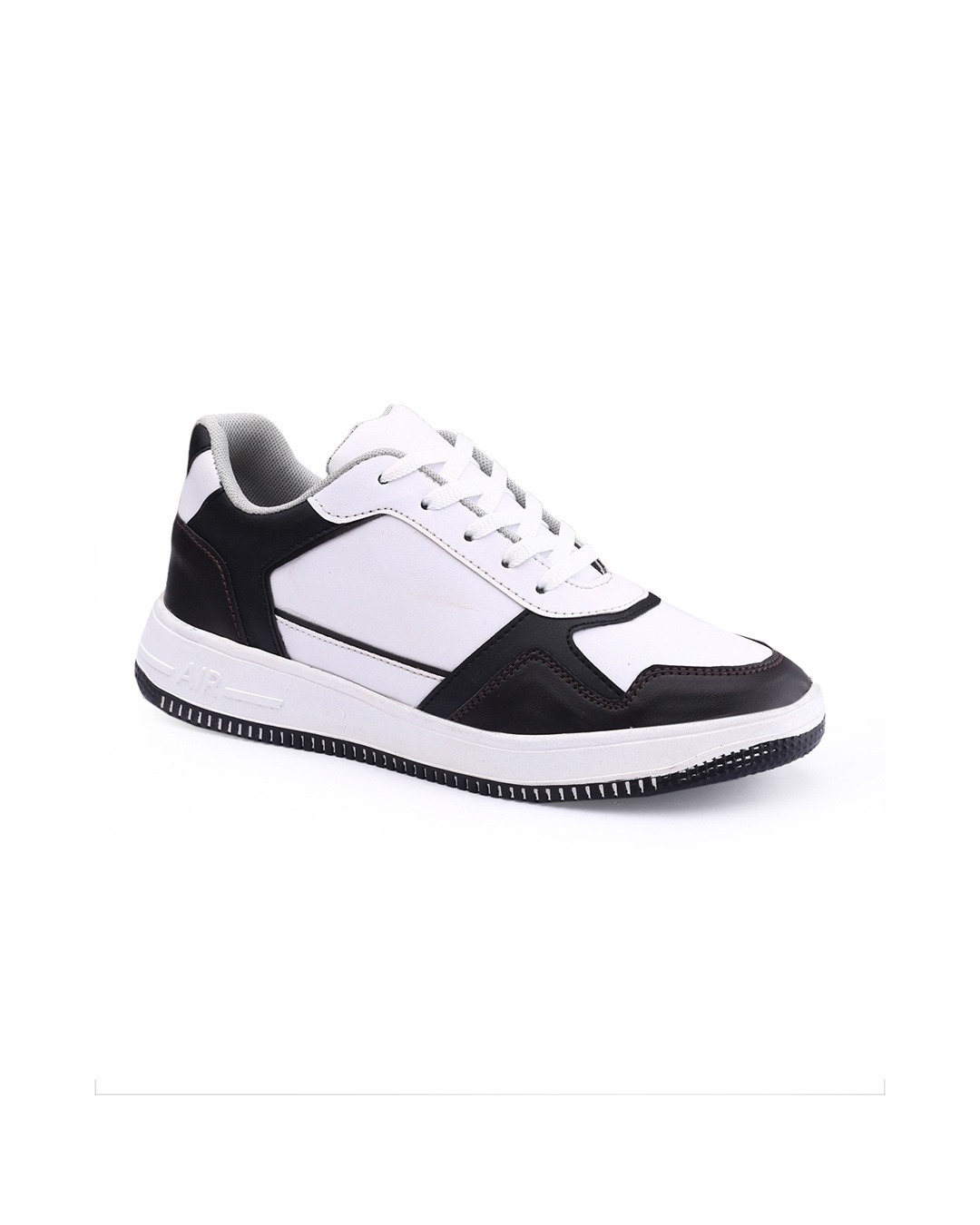 Shop Men's White & Black Color Block Casual Shoes-Back