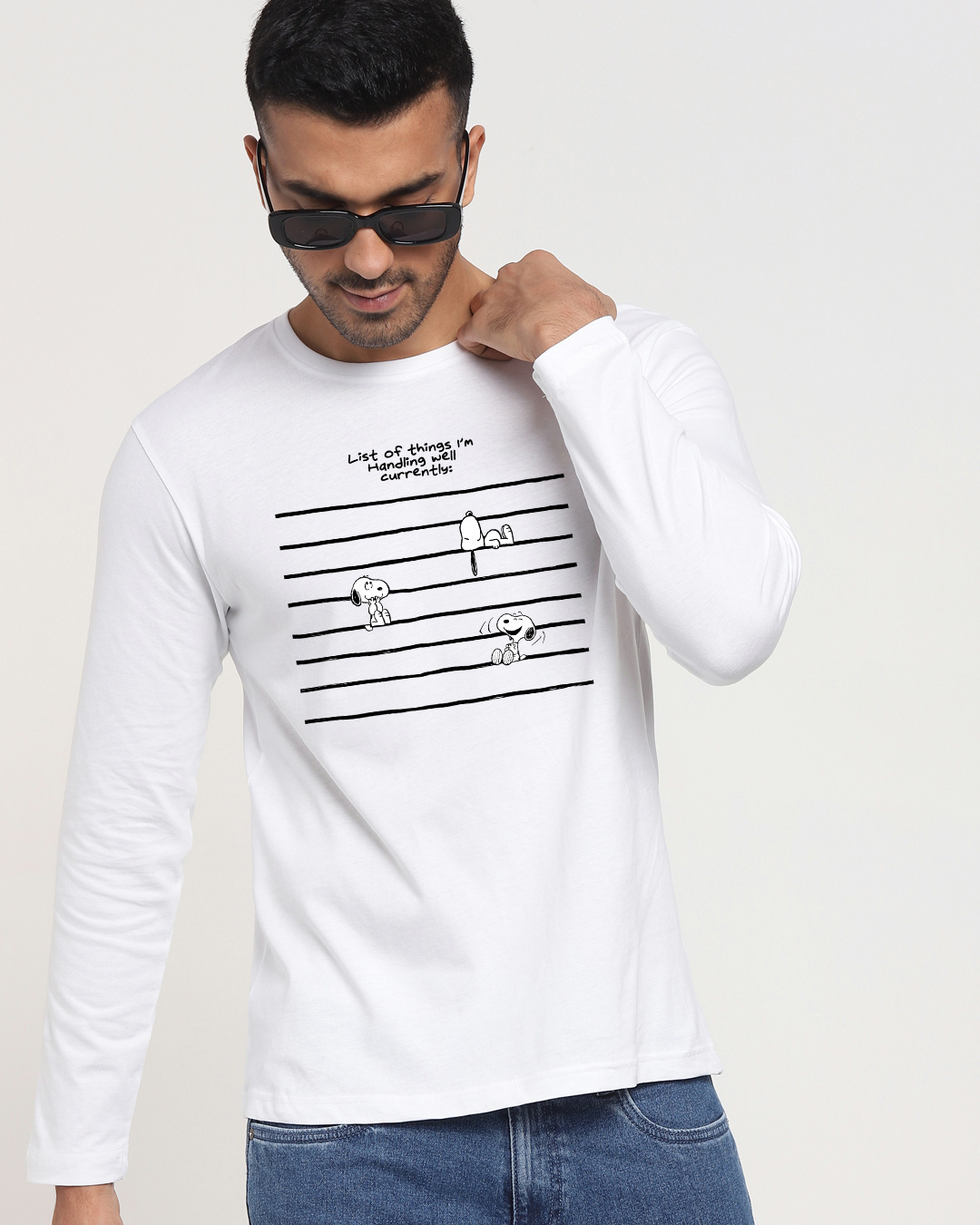 Buy Mens White Cant Control Graphic Printed T Shirt For Men White Online At Bewakoof 