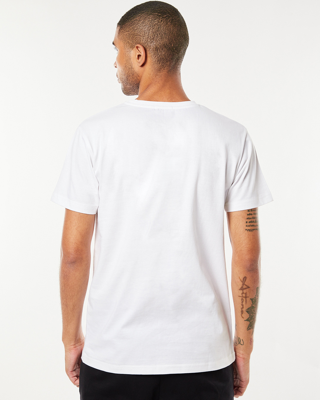 Shop Men's White Can't Control Graphic Printed T-shirt-Back