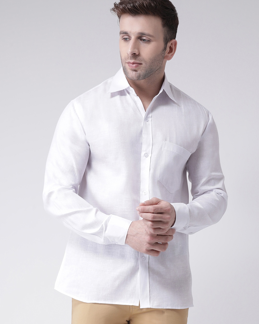 Shop Men's White Casual Shirt-Back