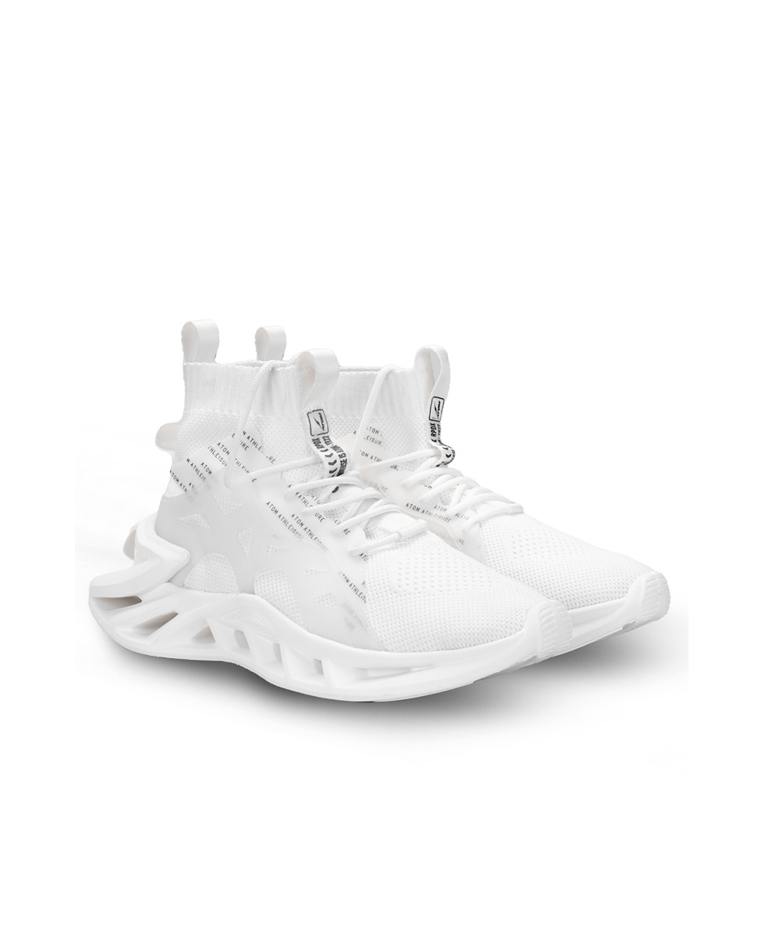 Shop Men's White Alphabounce High-Top Sneakers-Back