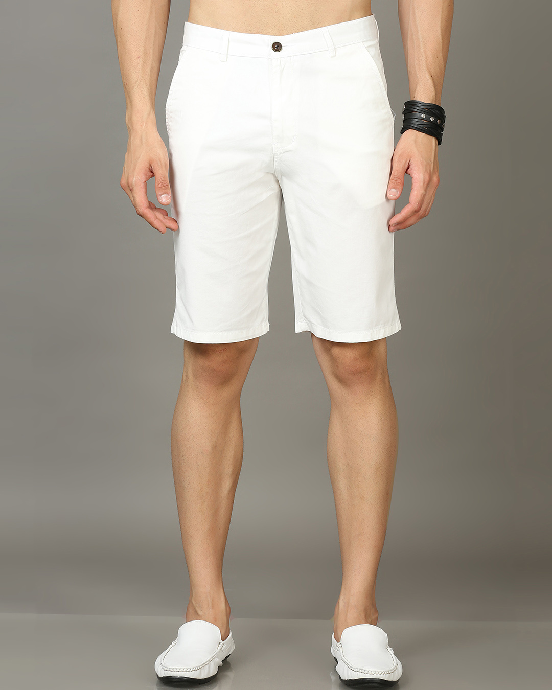 White Chino Shorts Men