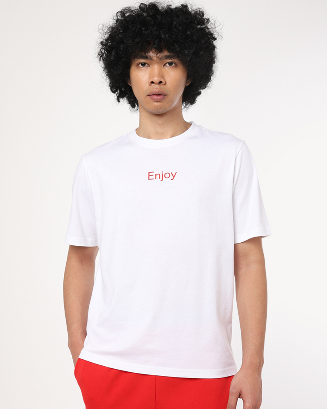 Shop Men's White Coca Cola Pop Graphic Printed Oversized T-shirt-Back