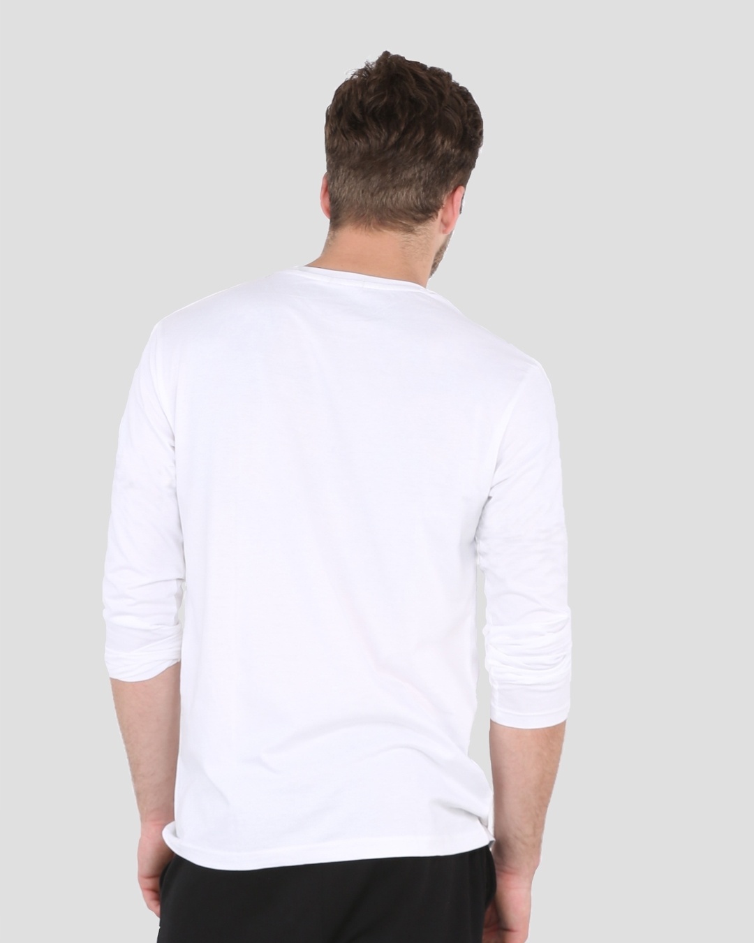 Shop Men's White Conquer Typography T-shirt-Back