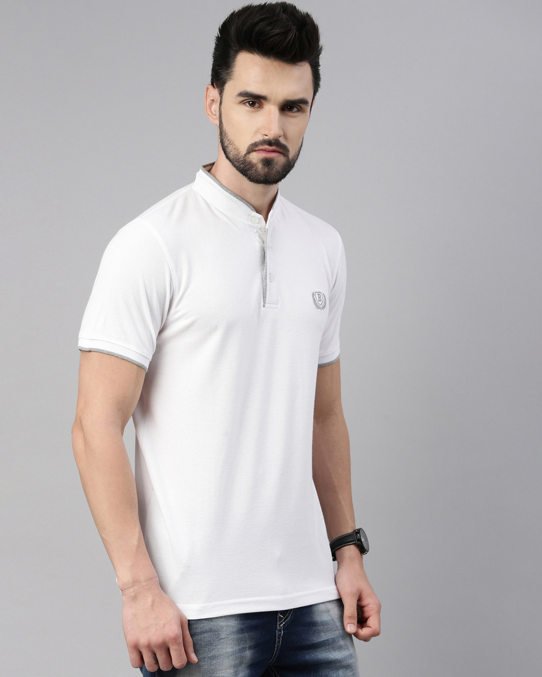 Shop Men's White T-shirt-Back
