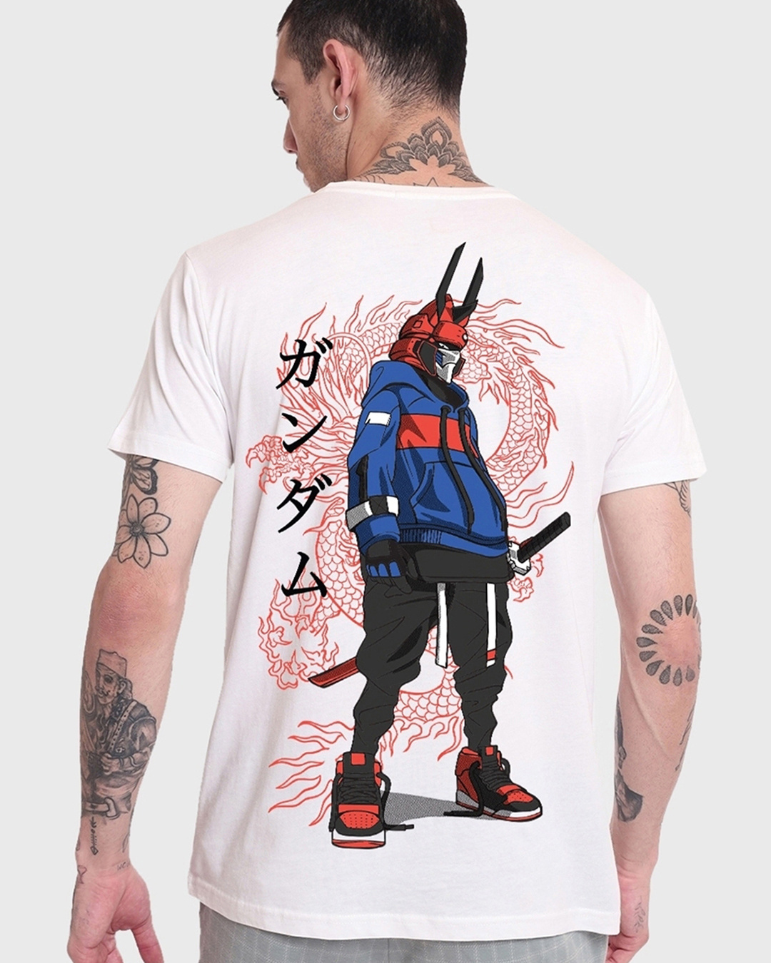 Urban Backwoods Samurai I Men's T-Shirt - Premium Heavy Cotton, Regular Fit Graphic Tee - View #5
