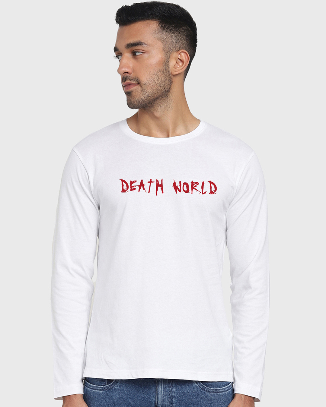 Shop Men's White Deathnote Ryuk Graphic Printed T-shirt-Back