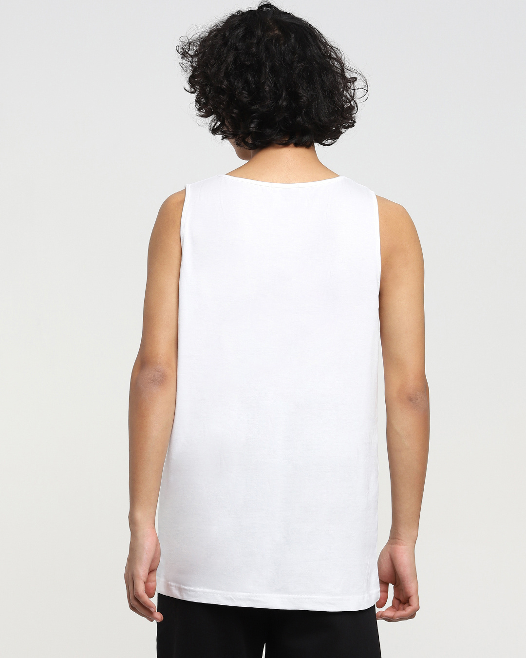 Shop Men's White Fighter Z Graphic Printed Vest-Back