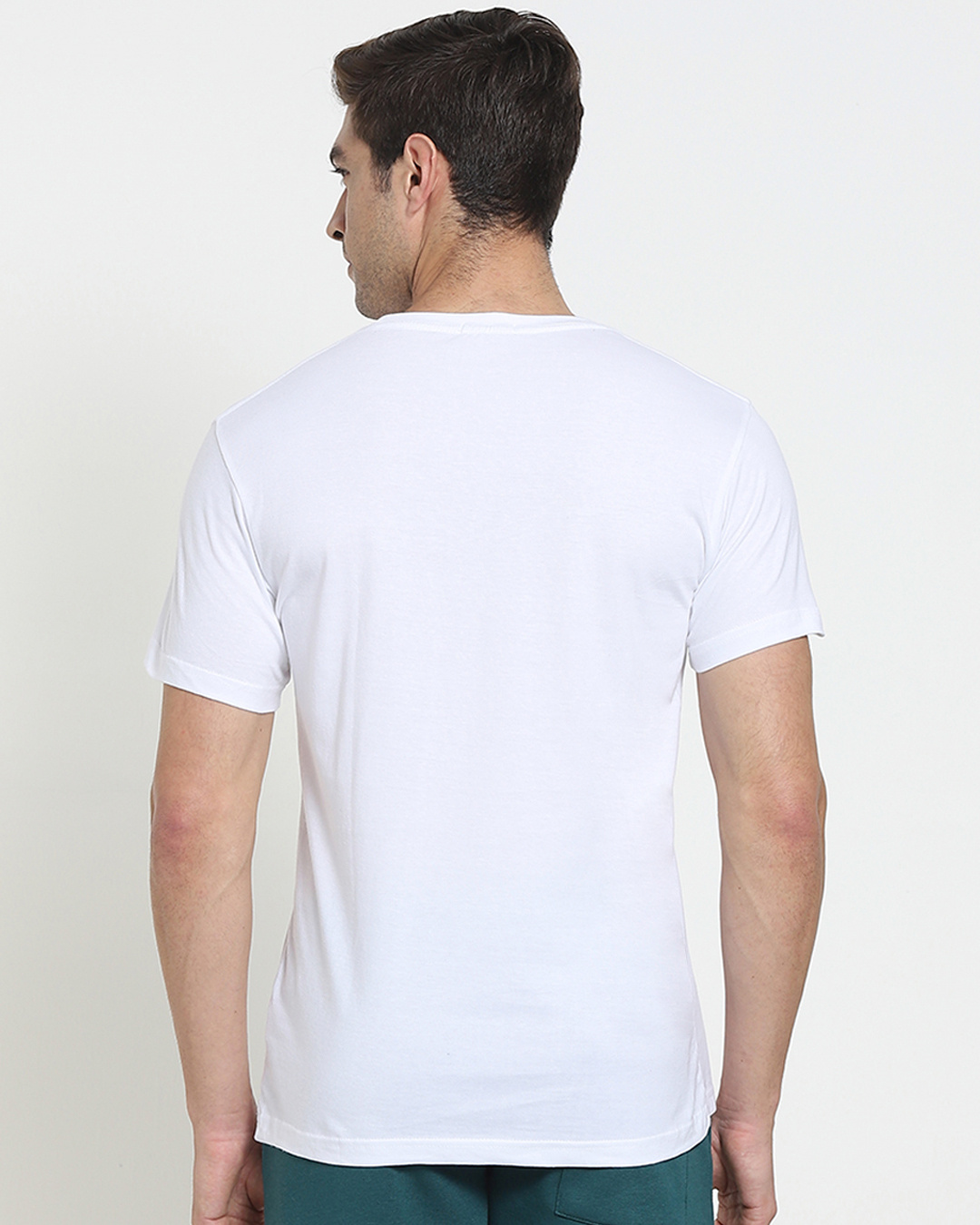 Shop Men's White Game on Monster Graphic Printed T-shirt-Back