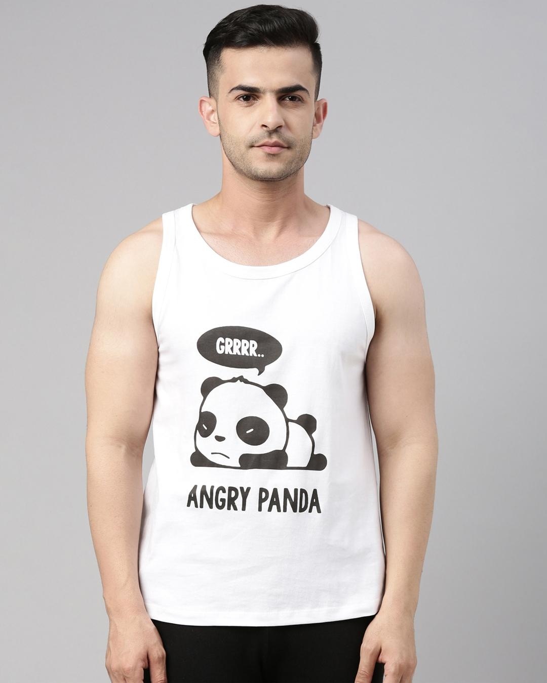 Buy Men's White Graphic Printed Vest Online at Bewakoof