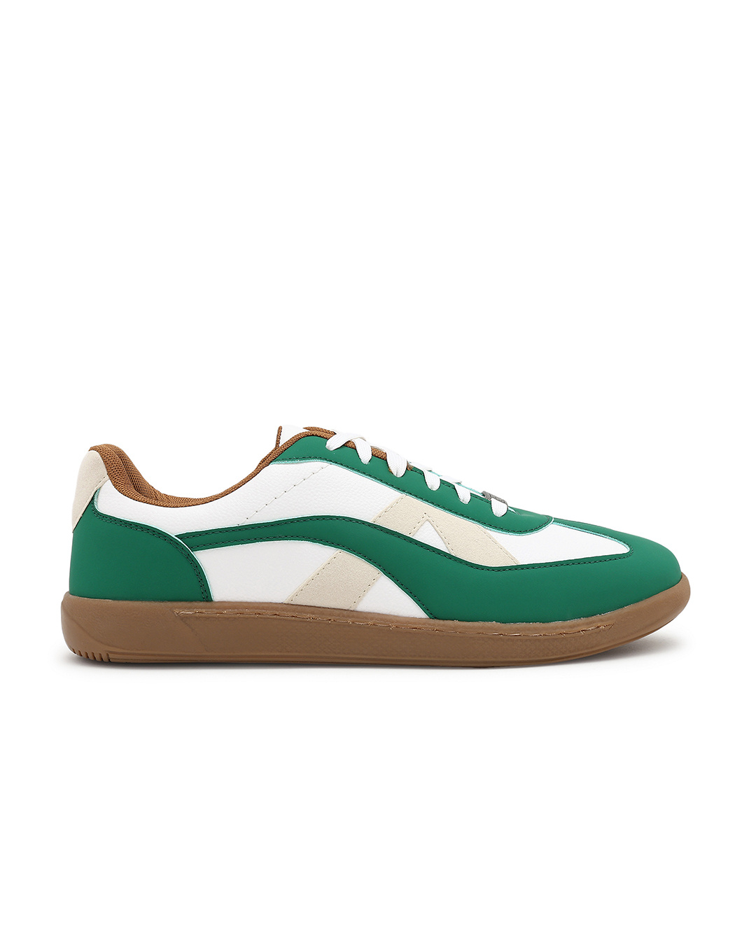 Shop Men's White & Green Rippers Jade Color Block Low-Top Sneakers-Back