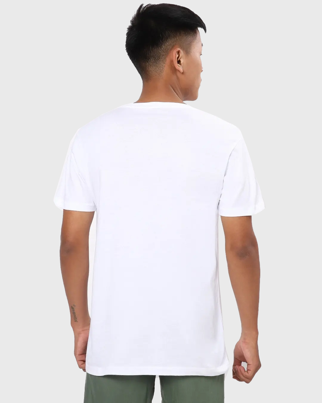 Shop Men's White List Of Things Typography T-shirt-Back