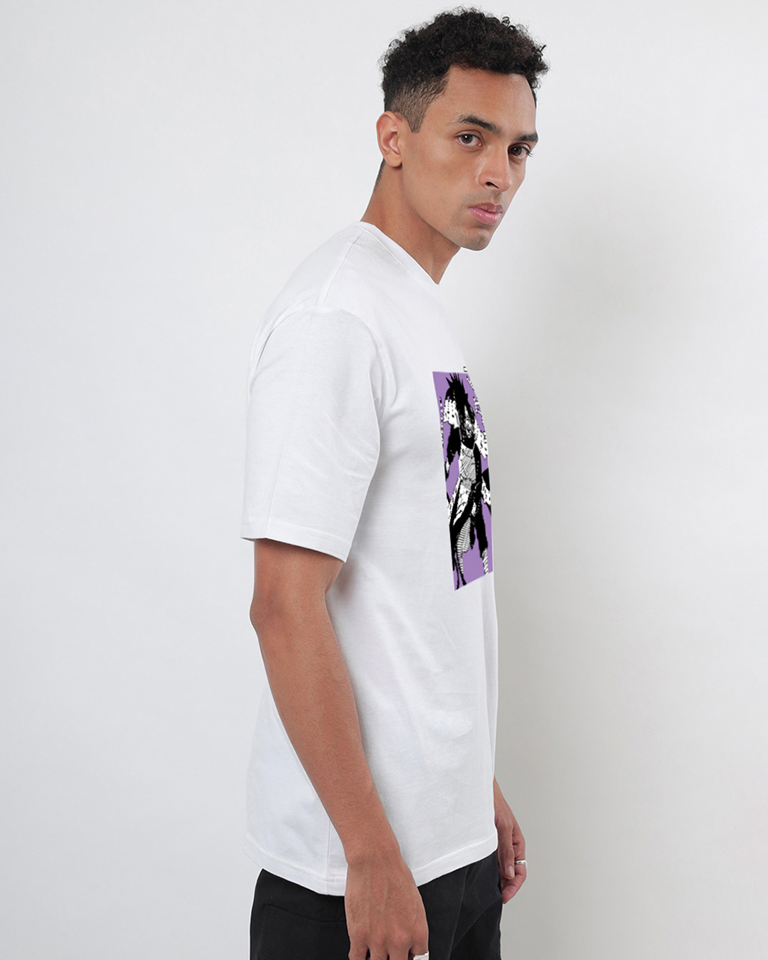 Shop Men's White Madara Graphic Printed Oversized T-shirt-Back