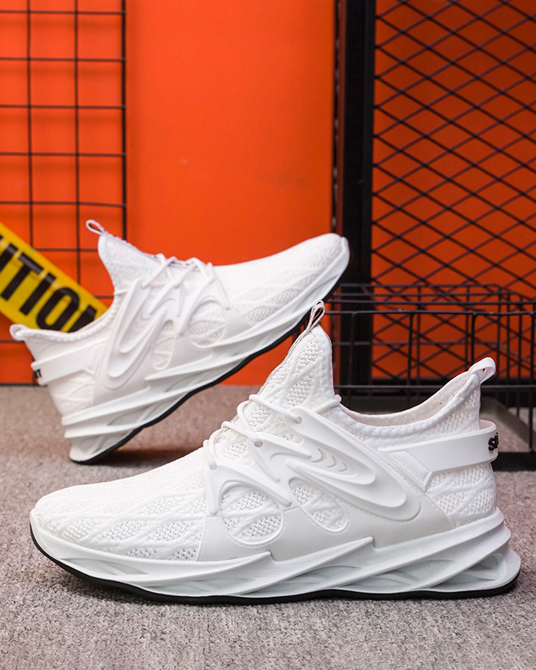 Buy Men's White Mesh Sneakers Online in India at Bewakoof