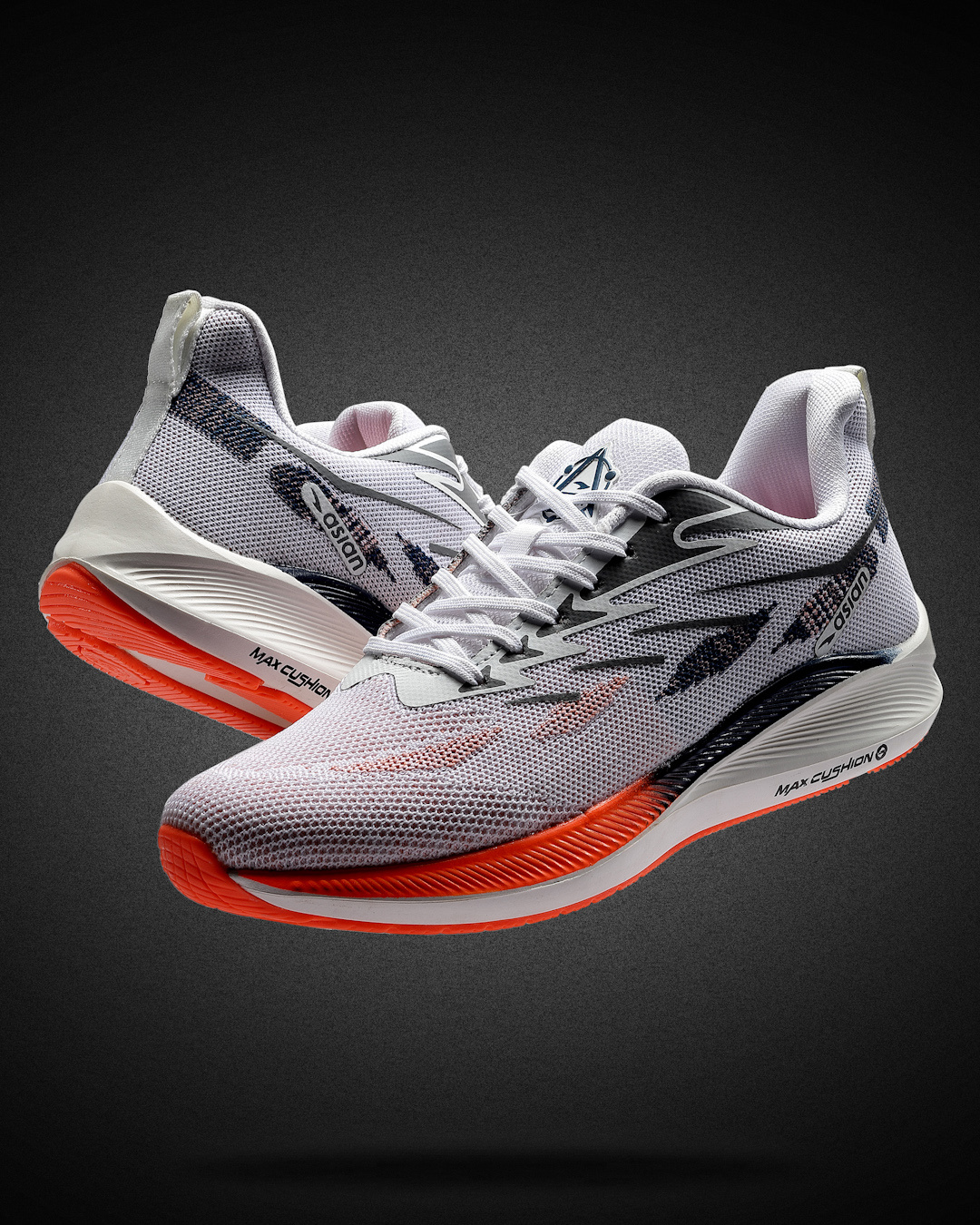 Buy Men's White & Orange Running Shoes Online in India at Bewakoof