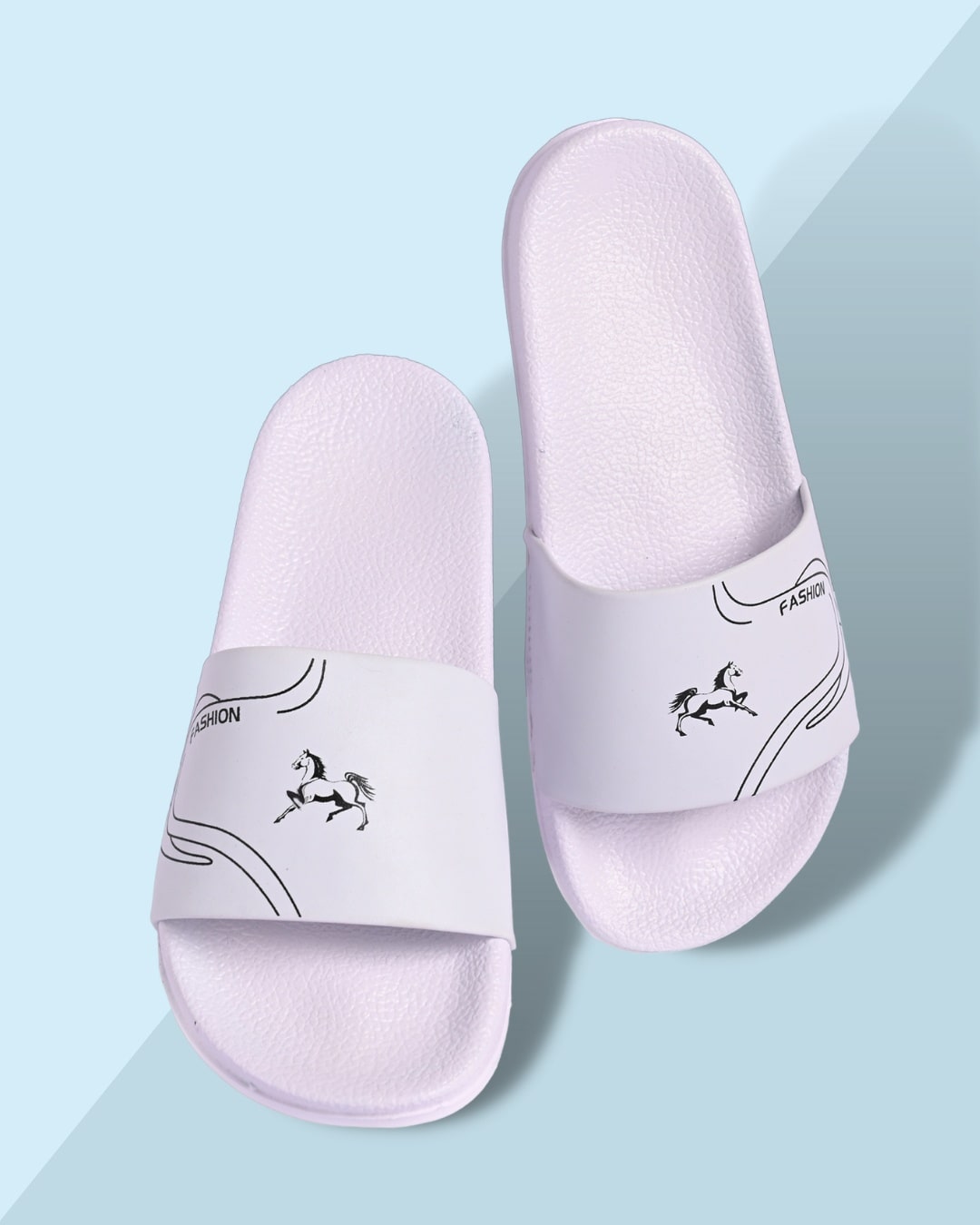 mens white slides