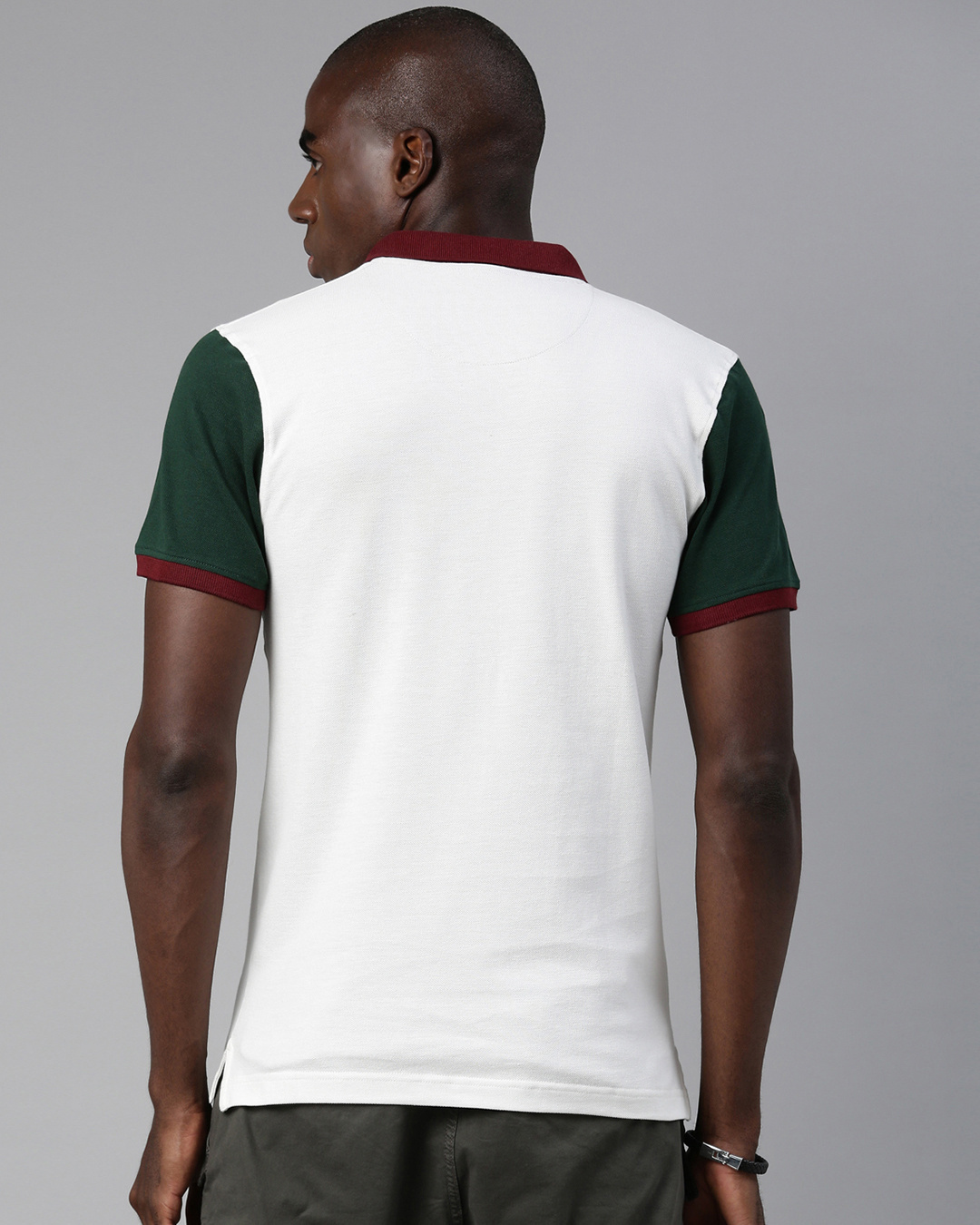 Shop Men's White Slim Fit T-shirt-Back