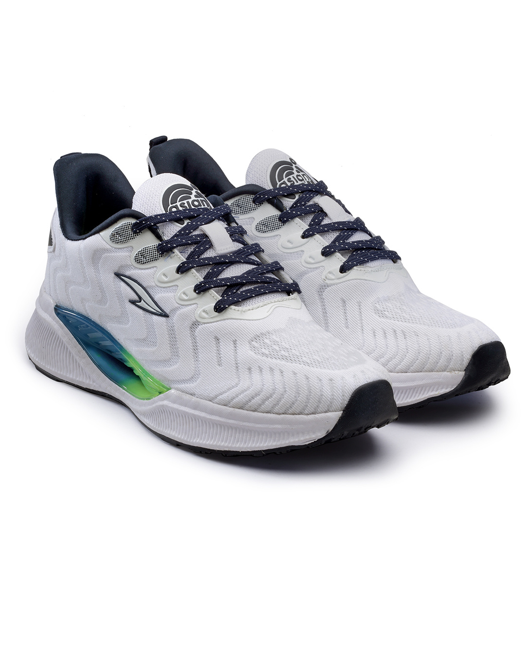 white colour running shoes