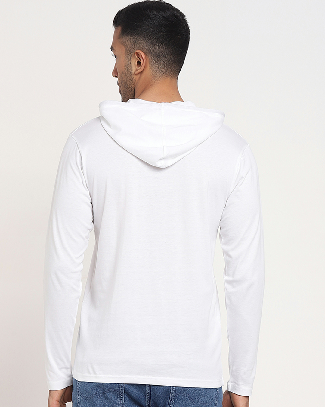 Shop Men's White Sacrifice Hoodie T-shirt-Back