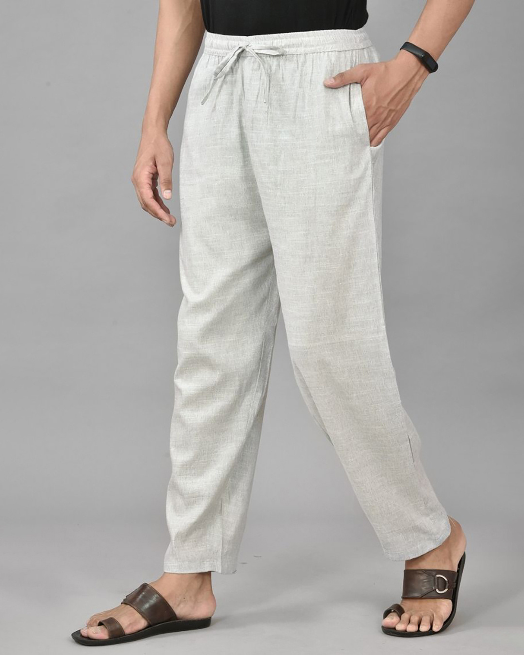 Buy Off White Trousers & Pants for Men by MAX Online | Ajio.com