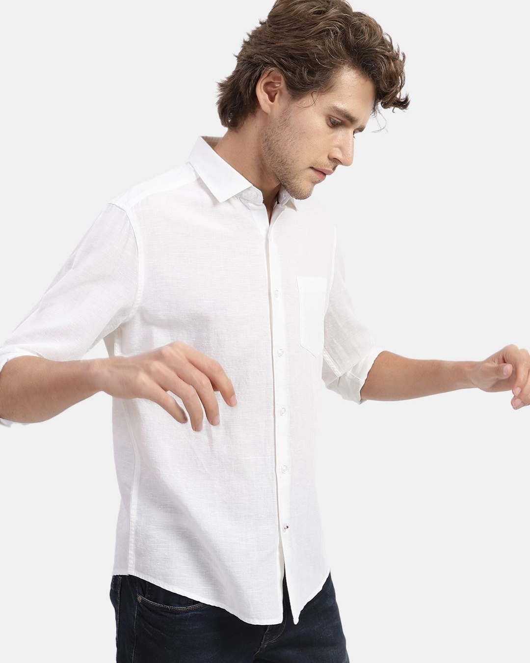 Shop Men's White Shirt-Back