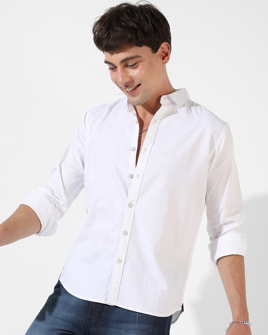 Buy Men's White Shirt Online at Bewakoof