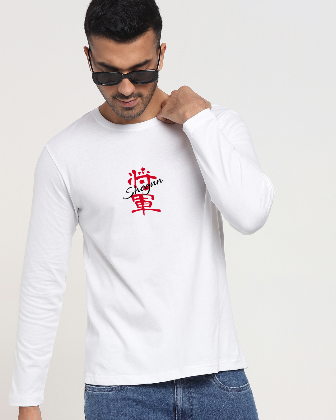 Shop Men's White Shogun Graphic Printed T-shirt-Back