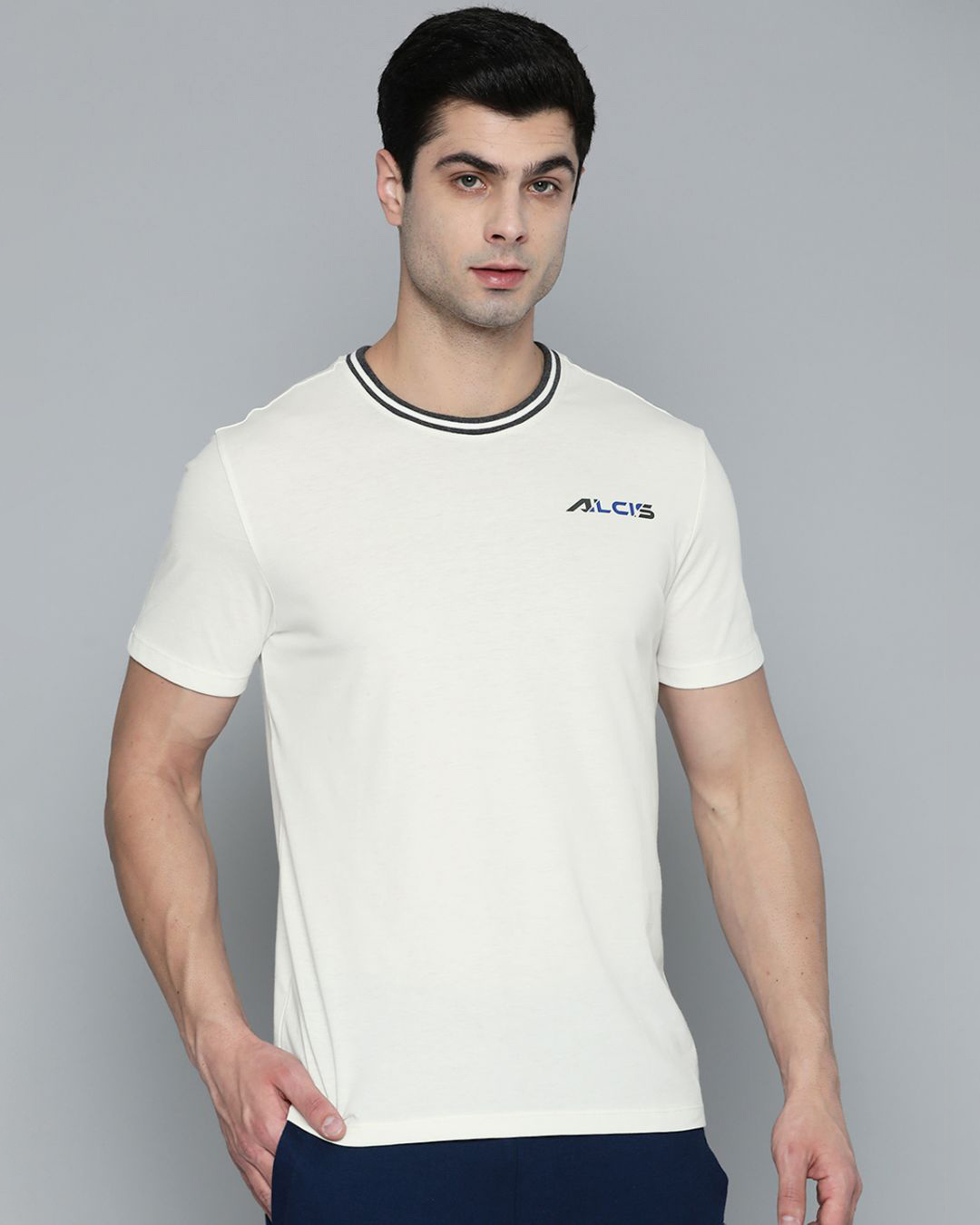 Buy Men's White Slim Fit Cotton T-shirt for Men White Online at Bewakoof