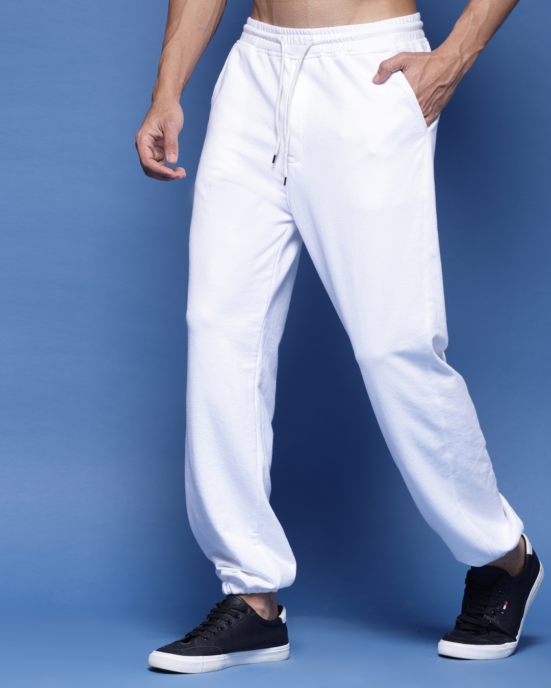 White Bandana Men's Joggers
