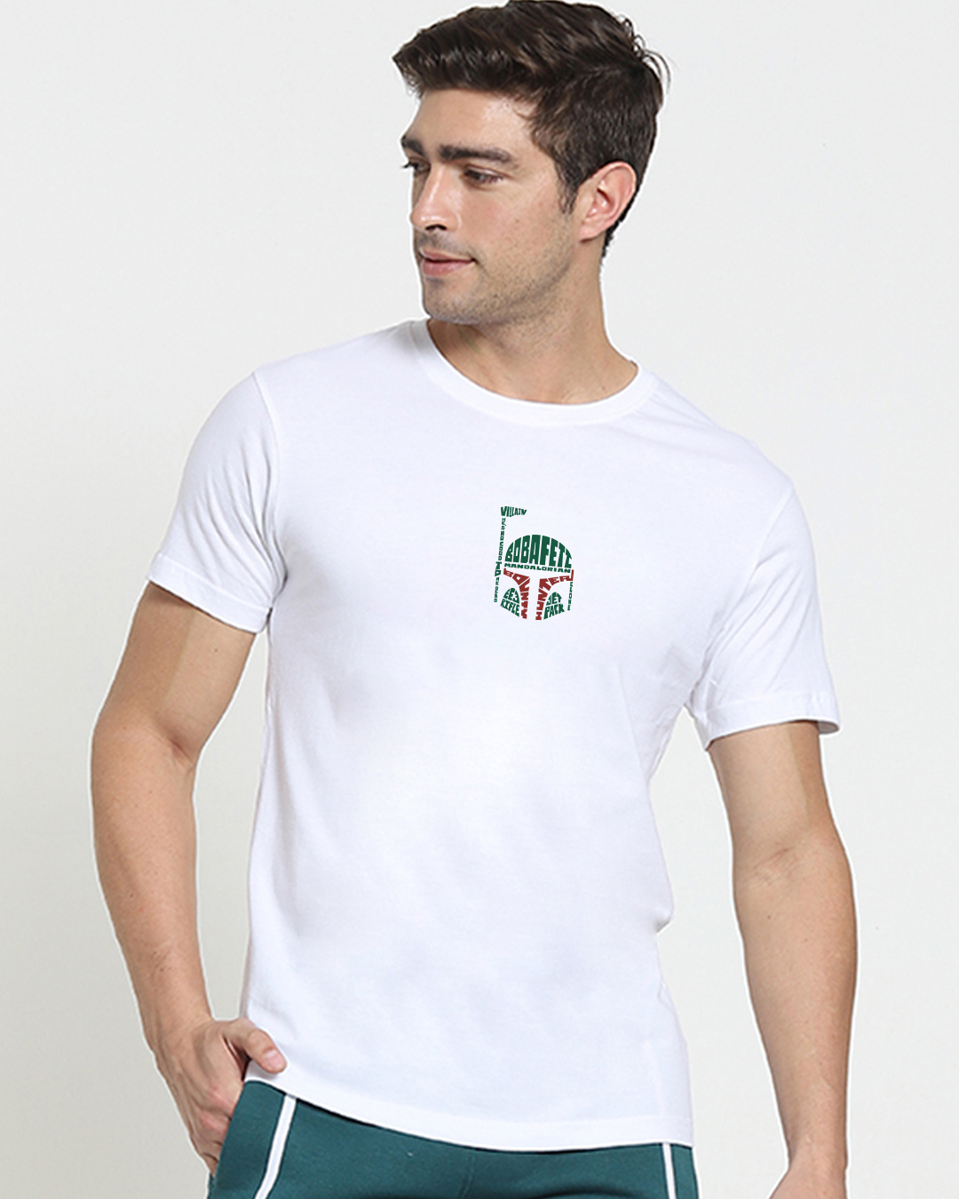 Shop Men's White Star Wars Typography T-shirt-Back
