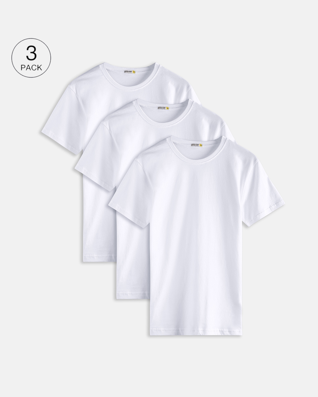Buy Pack of 3 Men's White Tshirt Online at Bewakoof