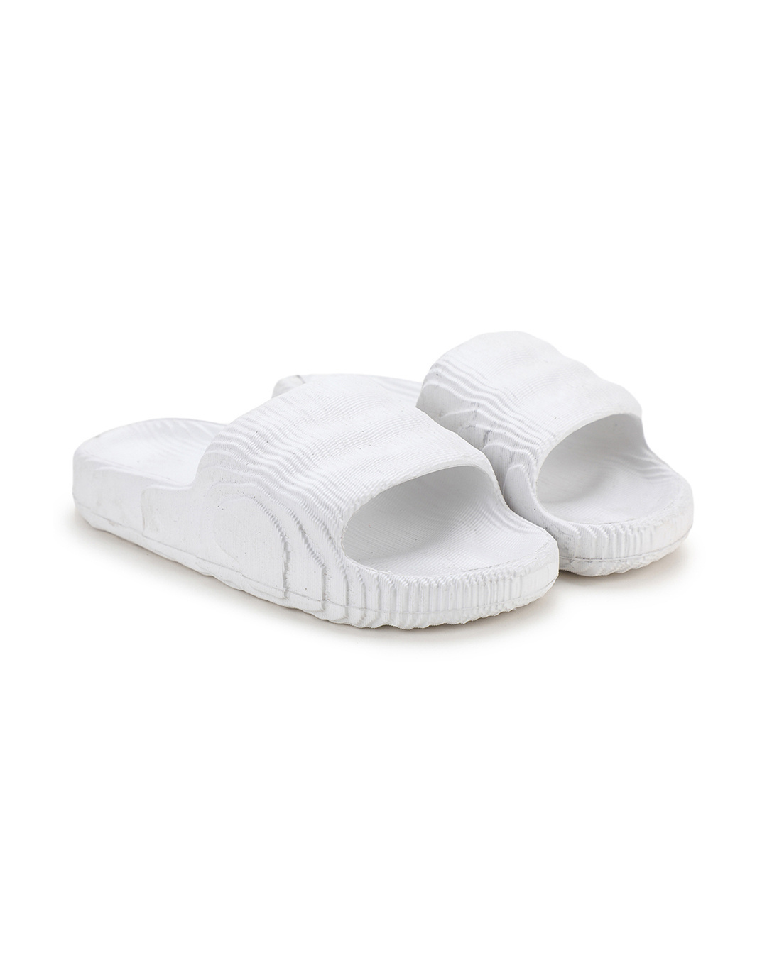 Shop Men's White Textured Sliders-Back