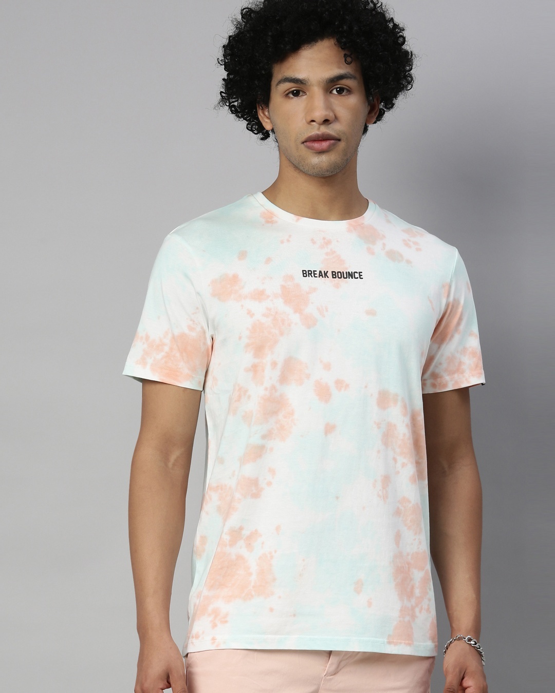 Shop Men's White Tie & Dye T-shirt-Back