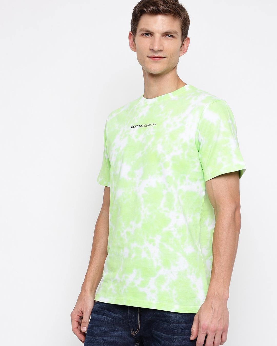 Buy Men's White Tie & Dye Tshirt Online at Bewakoof