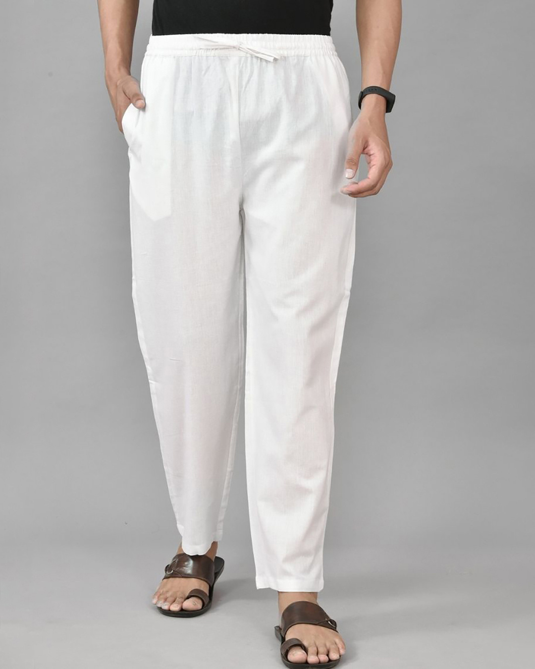 Buy Men's White Casual Pants Online at Bewakoof
