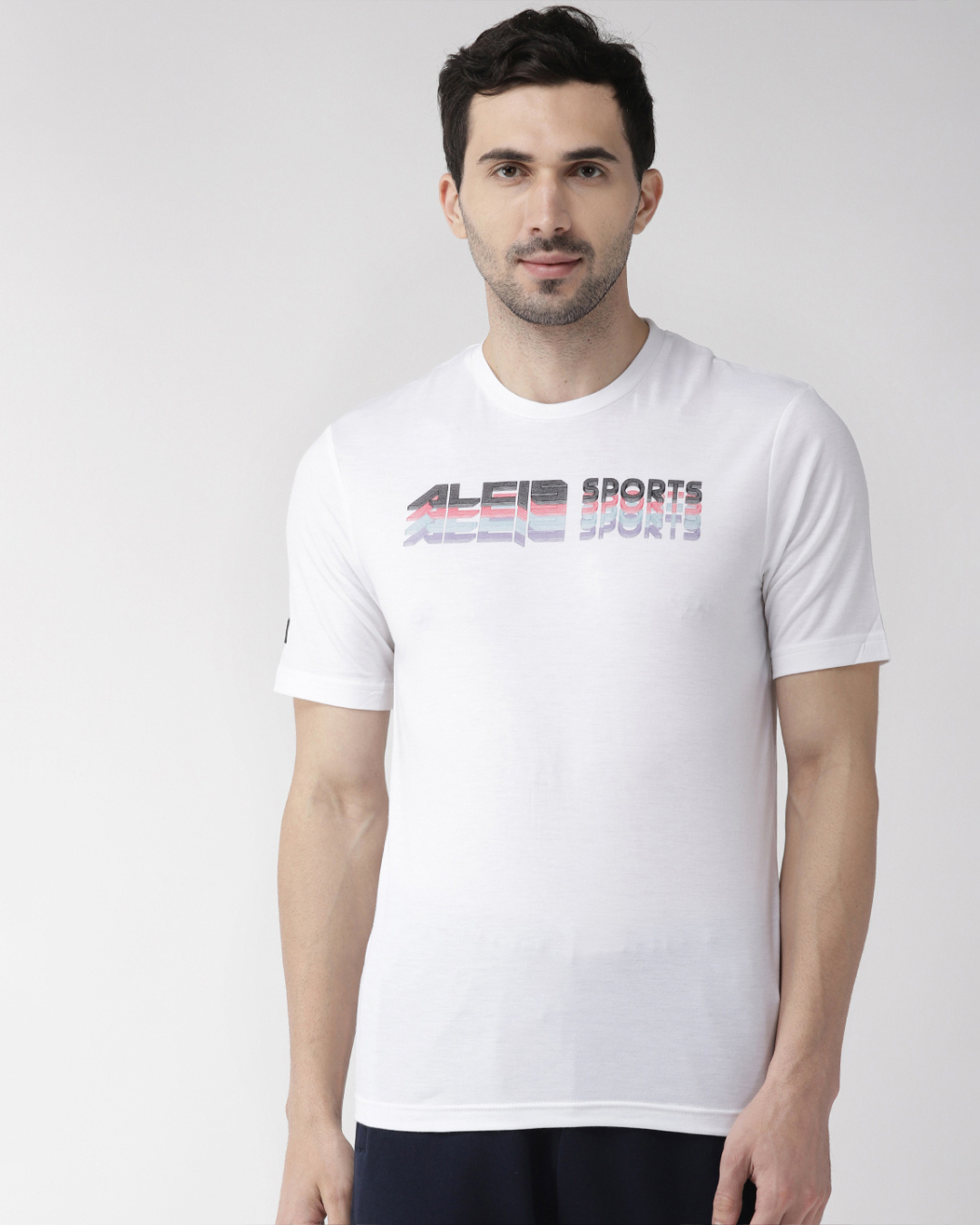 Men's Casual White Typography T-Shirt main image 0