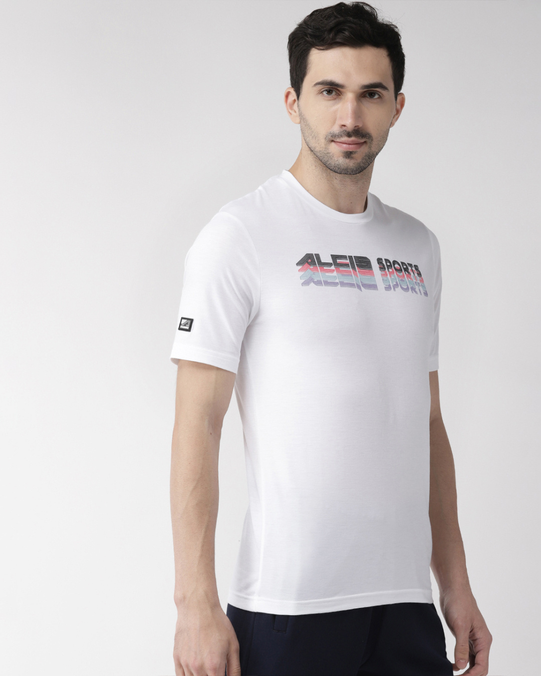 Shop Men's White Typography Slim Fit T-shirt-Back