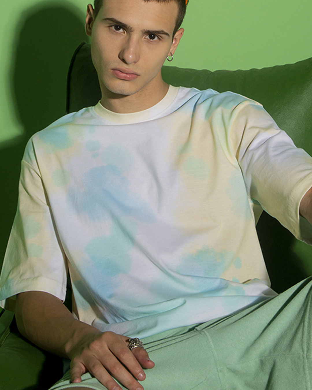 oversized tie dye shirt men