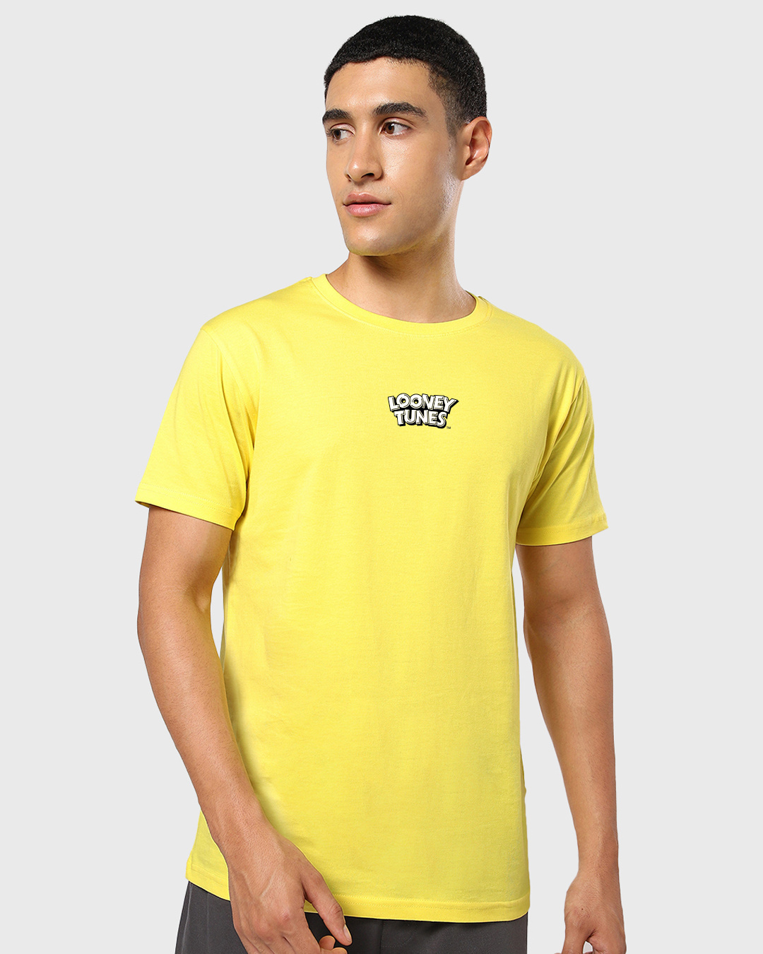 Shop Men's Yellow Bad Puddy Tat Club Graphic Printed T-shirt-Back