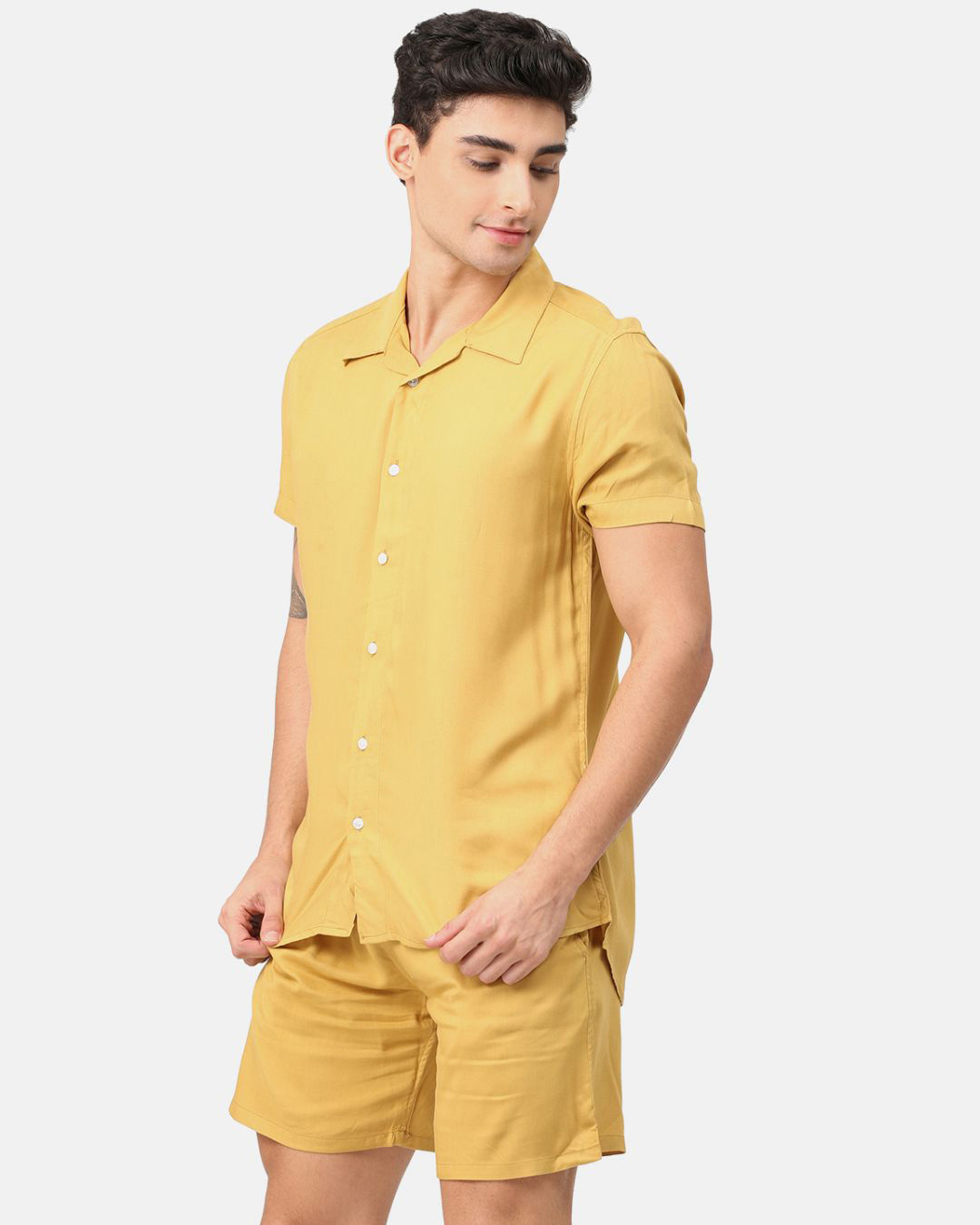 Shop Men's Yellow Co-ord Set-Back