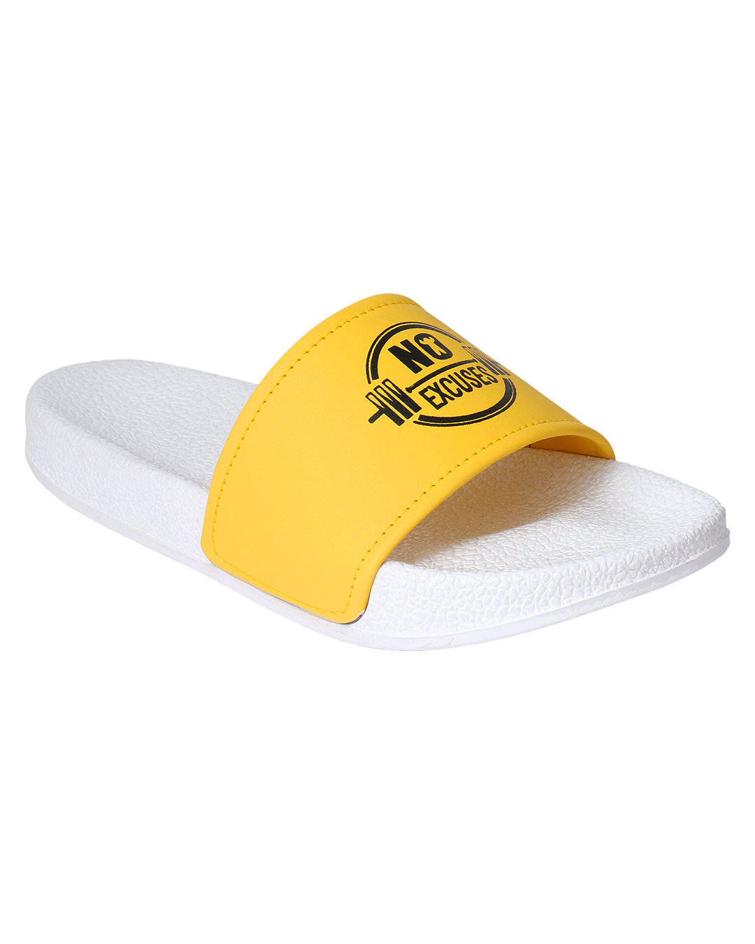 Shop Men's Yellow Latest Flip Flops & Sliders-Back