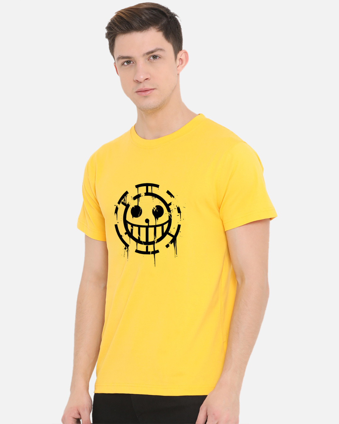 Shop Men's Yellow Law of Water Printed T-shirt-Back